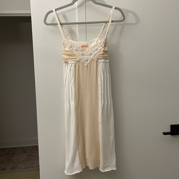 Vintage Free People Embellished Gauze Midi Dress - Picture 2 of 11
